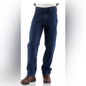 Carhartt Flame-Resistant Signature Denim Jeans Relaxed Fit men’s 44 x 32 280-83